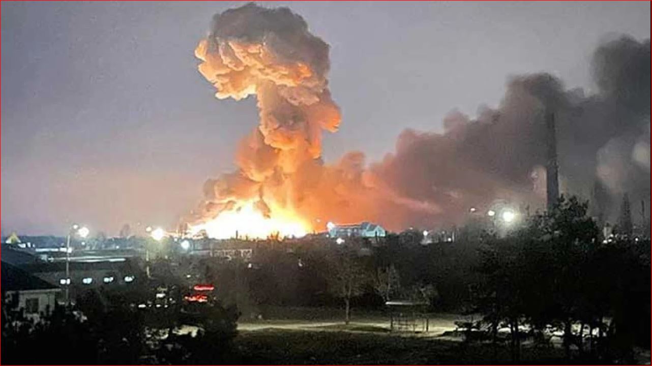 Shpërthime të fuqishme në Kiev, re të mëdha tymi mbulojnë qytetin