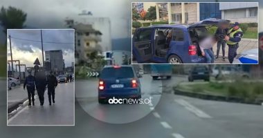 VIDEO/ Skenë filmash, makinën plot me klandestinë, policia ndjek lushnjarin deri sa nuk ka ku të shkojë