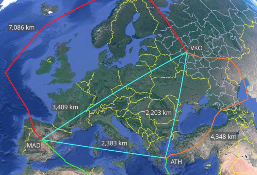 Rrotull qiellit të Evropës, avioni rus detyrohet të bëjë devijim 15 mijë km për të marrë diplomatët e dëbuar