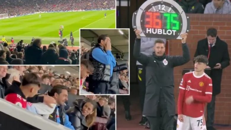 VIDEO/ Pamje emocionuese, Garnacho debuton me United, familja e tij dhe stadiumi duartrokasin
