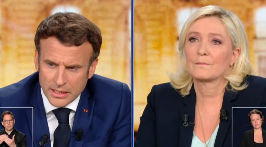 Plas debati, Macron akuzon Le Pen për “interesa të lidhura me Rusinë”