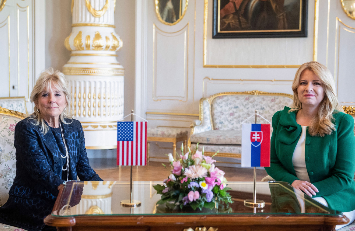 Jill Biden takohet me Presidenten sllovake