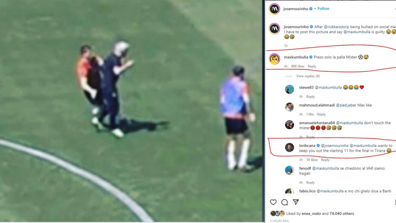 “Kapa topin mister”, Kumbulla për “dëmtimin” e Mourinhos, Cana bën komentin epik
