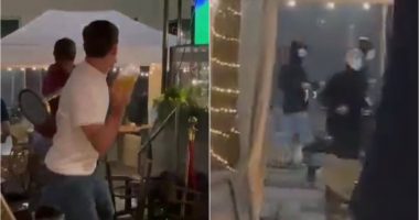 VIDEO/ Ultrasit e Frankfurt përplasen fizikisht me ato të West Ham, tavolina dhe shishe “fluturojnë” në ajër
