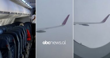 VIDEO/ U nis nga Rinasi, avioni me udhëtarë shqiptarë goditet nga rrufeja