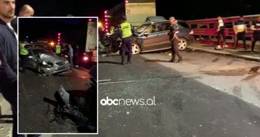 VIDEO/ Aksident masiv në Rrugën e Kombit, përplasen disa makina