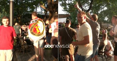 Tifozët mbushin Tiranën, holandezët atmosferë të zjarrtë në pedonale