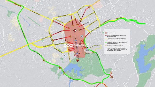 Tirana “blindohet” sot për finalen/ Ja rrugët e bllokuara, si duhet të veproni në raste emergjencash