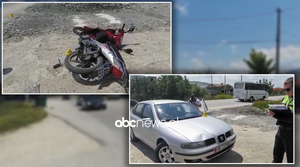 Aksident në Berat-Dimal, makina përplas motorçikletën, rëndë drejtuesi