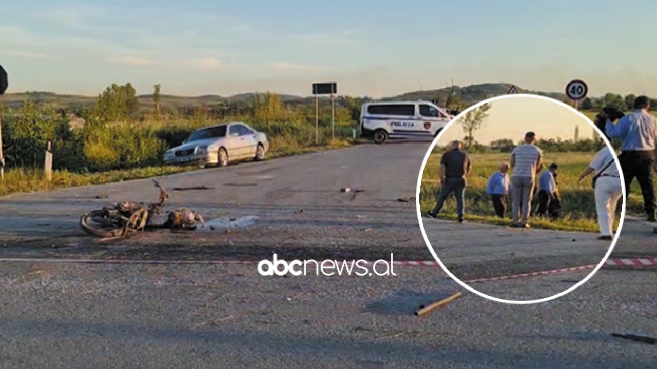 VIDEO/ “Audi” përplas për vdekje drejtuesin e motoçikletës në Fier, shoferi braktis makinën në kanal dhe largohet