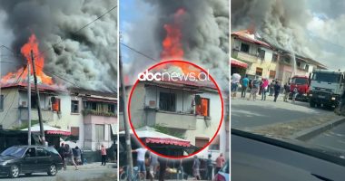 Sekondat e tmerrit nga zjarri në Tiranë, gruaja me fëmijë doli e alarmuar në ballkon: Ndihmë, kam bombolën brenda