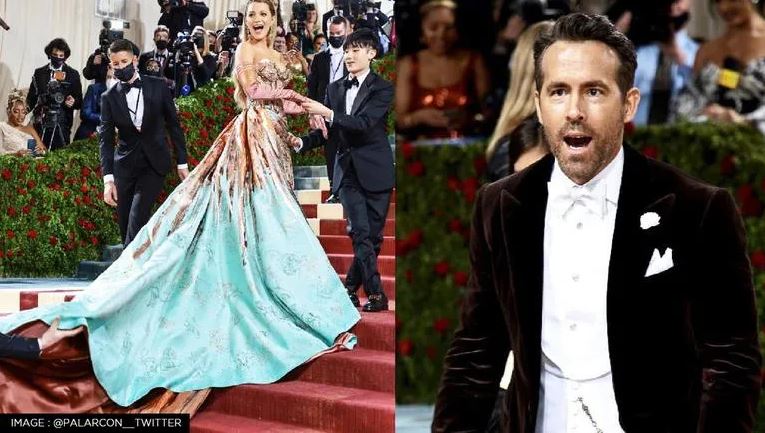 I mahniti të gjithë, fustani i Blake Lively transformohet në Met Gala, reagimi i burrit të saj bëhet viral