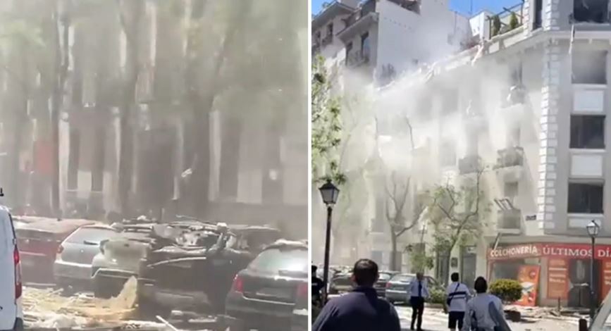 VIDEO/ Shpërthim i fortë në një pallat në Spanjë