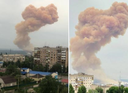 Tym toksik në qiellin e Ukrainës, rusët bombardojnë fabrikën kimike