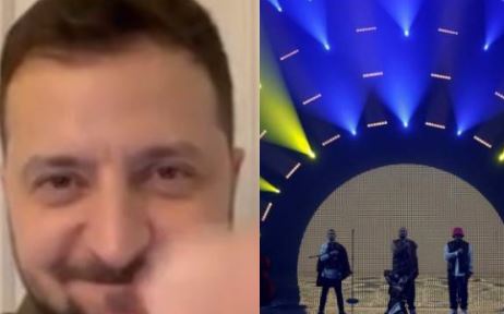 VIDEO/ Zelensky “shkon” në Eurovision: Votoni Ukrainën, e gjithë bota do të dëgjojë gjuhën tonë