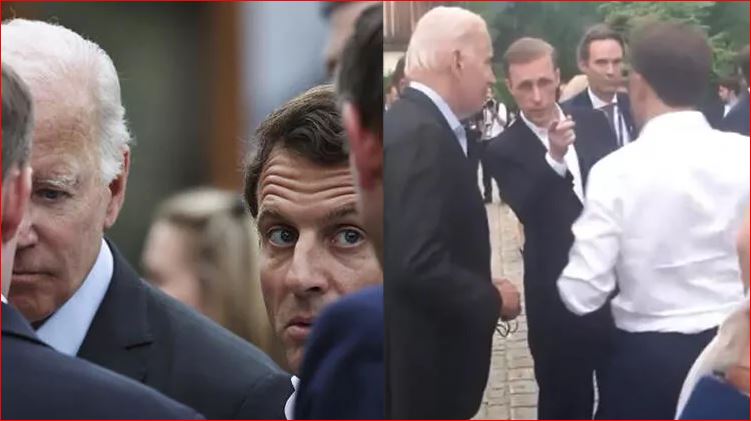 Kamerat “kapin” momentin kur Macron i jep Bidenit lajmin e keq: Kujdes se ka gazetarë!