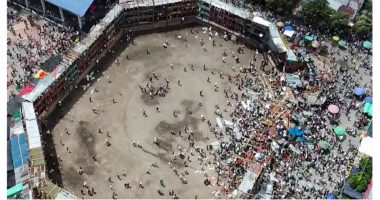 VIDEO/ E trishtë në Kolumbi gjatë ndeshjes me dema, ndërrojnë jetë 4 tifozë pas shembjes së tribunës