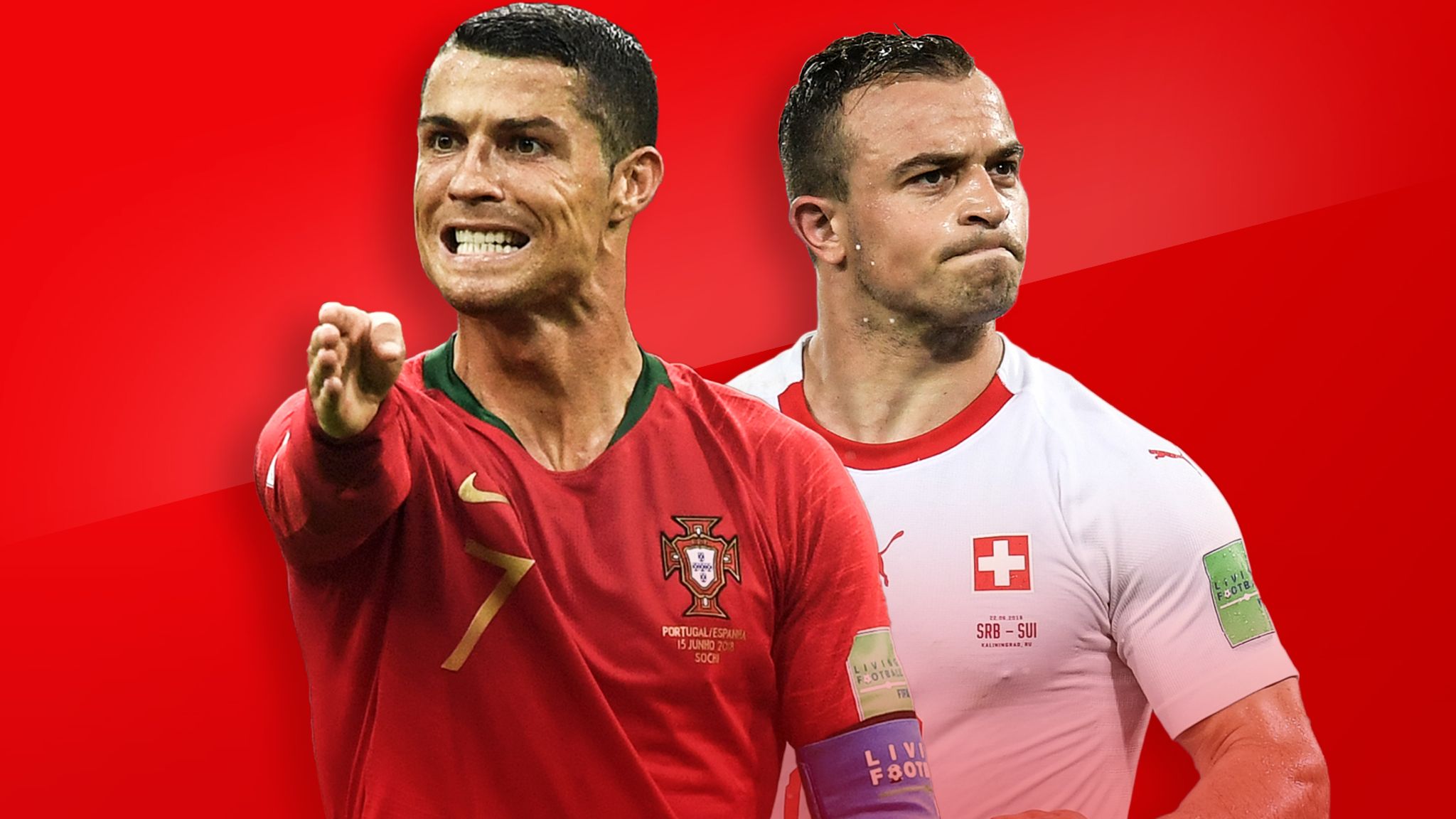 Shaqiri e Xhaka për të ndalur Ronaldon, ja si rreshtohen Portugalia e Zvicra