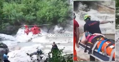 VIDEO/ Rrëzohen nga lartësia dy turistë të moshuar te “Syri i Ciklopit,” ndërhyn policia me helikopter