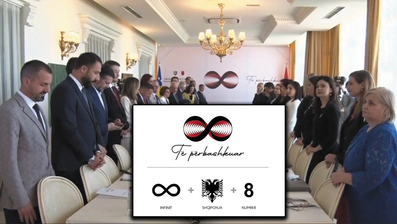 FOTO/ “Të përbashkuar”, kjo është logoja e mbledhjes mes qeverisë së Shqipërisë dhe Kosovës