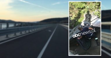 Tjetër aksident i rëndë, përmbyset në Gramsh makina me një vajzë e një djalë të ri brenda