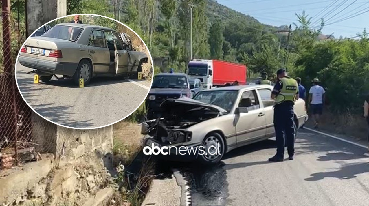 “Benzi” përplaset me murin në aksin Lezhë-Kallmet, plagoset rëndë shoferi