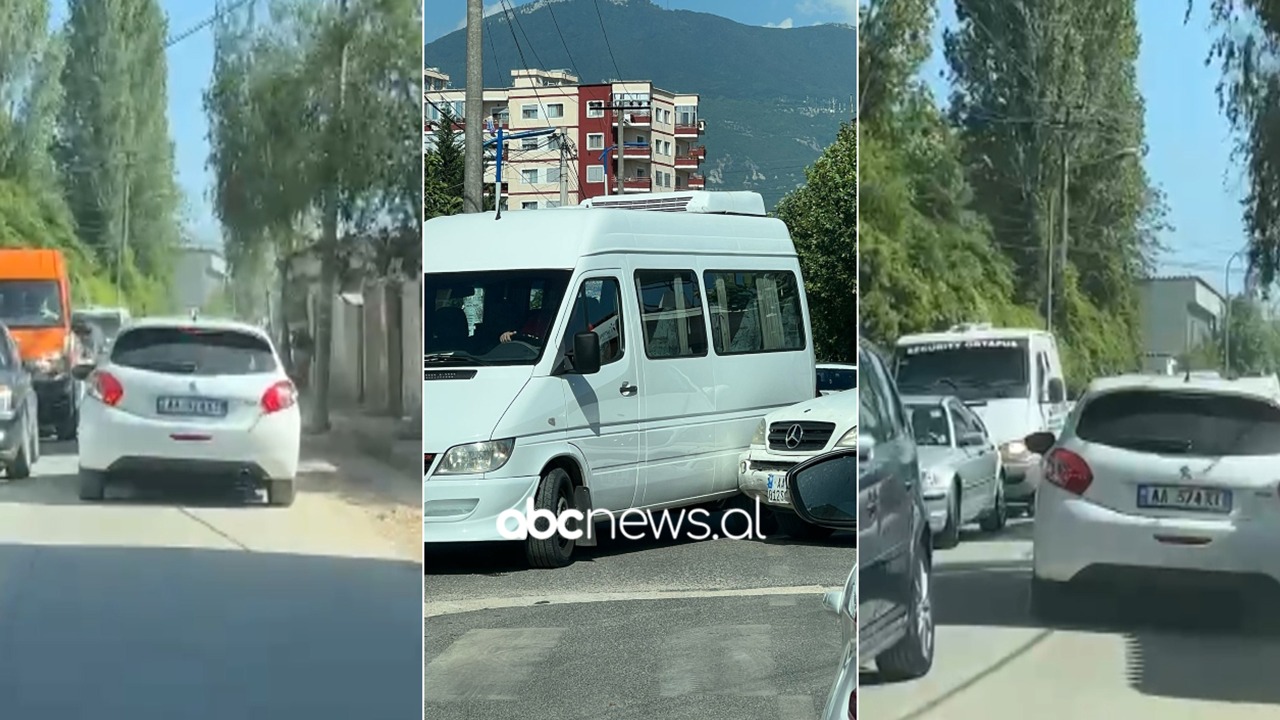 VIDEO/ Aksident në Paskuqan, ML-ja përplaset me furgonin, radhë të gjata trafiku