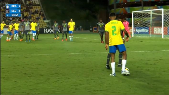 VIDEO/ Ai është 18 vjeç dhe po synon ekipin e parë te Realit, shijoni spektaklin e Vinicius Tobias me Brazilin