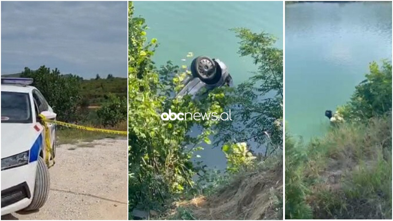 FOTO/ Ranë në liqen, kjo është makina e dy të rinjve që humbën jetën në Tiranë