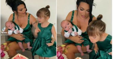 VIDEO/ Matchy-matchy me dy fëmijët e saj, Zaimina Vasjari feston ditëlindjen: Jam më e plotësuar se kurrë