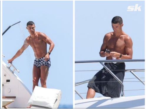 CR7 ende nuk është larguar nga Ibiza, fotografët vunë në dukje se portugezi kontrollonte telefonin e tij shumë shpesh