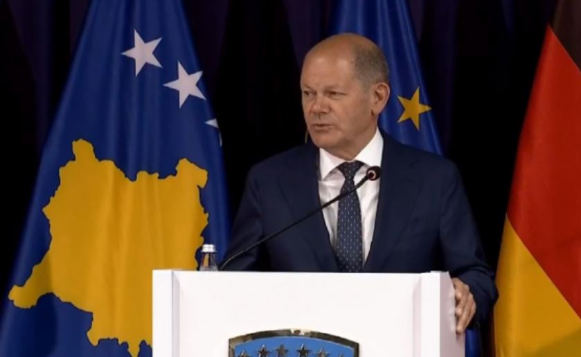 Olaf Scholz në Kosovë: Po diskutojmë liberalizimin e vizave