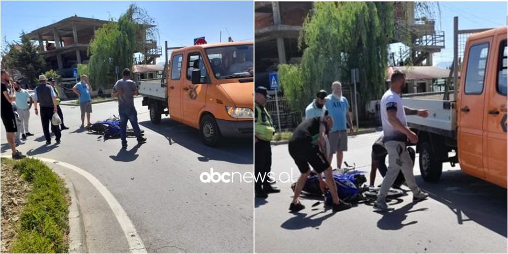 Automjeti përplaset me motorin në Libonik, një i lënduar