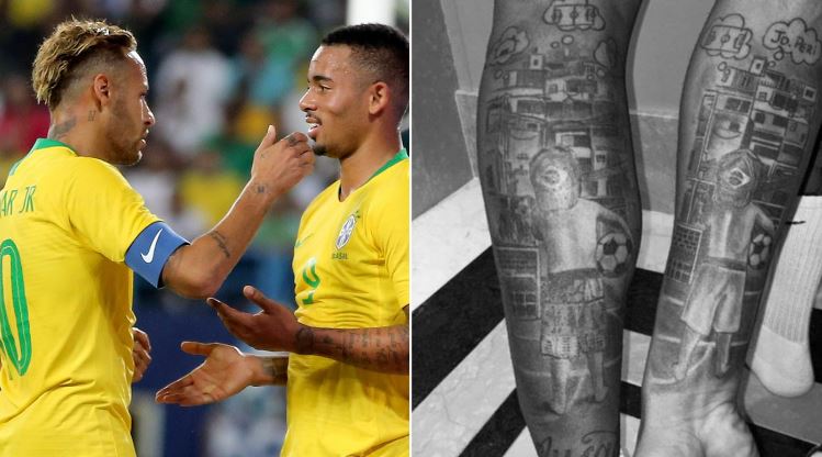 Histori dhe tatuazhe të ngjashme, ja çfarë fshihet pas artit të përbashkët të Neymar dhe Gabriel Jesus