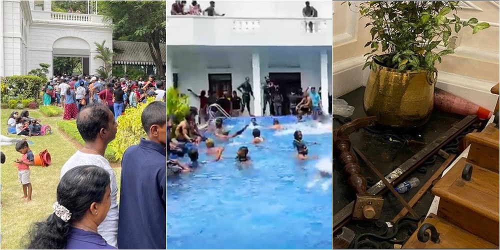 “Shikoni çfarë pasurie, ne jetojmë në kasolle!” Presidenti ia mbathi, brenda pallatit presidencial plot me Sri Lankezë