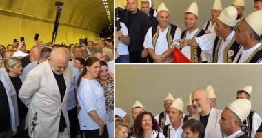 Këngë labe brenda tunelit të Skërficës, grupi “Zëri i Bilbilit” lavde për Ramën dhe ministrat
