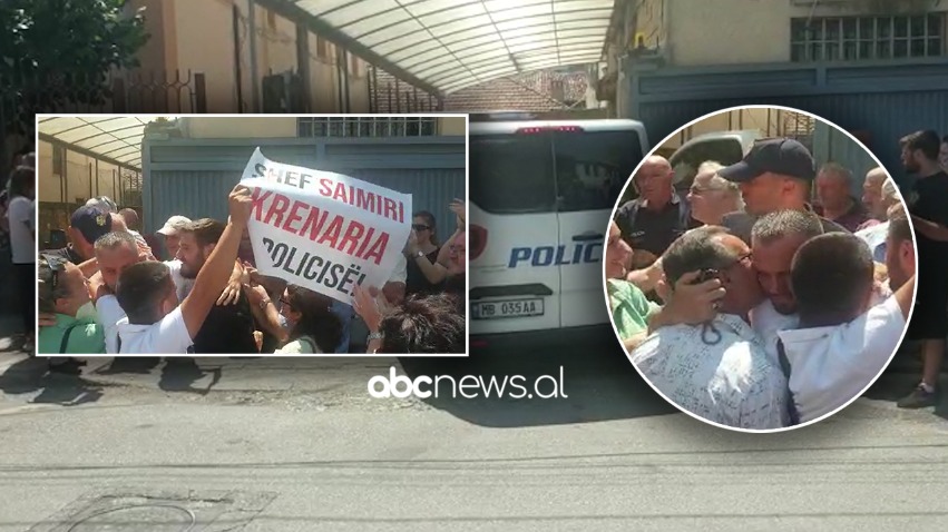 “Krenaria e policisë!” U lirua nga qelia, kryekomisari i Shkodrës pritet me duartrokitje e lot gëzimi nga protestuesit