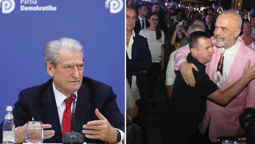 Përqafimi viral Balla-Rama, Berisha i ironizon: Mbetën duke përqafuar njëri-tjetrin për të kompensuar braktisjen e administratës