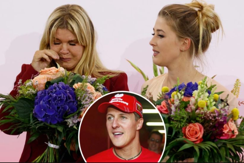 Gruaja e Michael Schumacher shpërtheu në lot ndërsa legjenda e Formula 1 u nderua me një çmim në një ceremoni