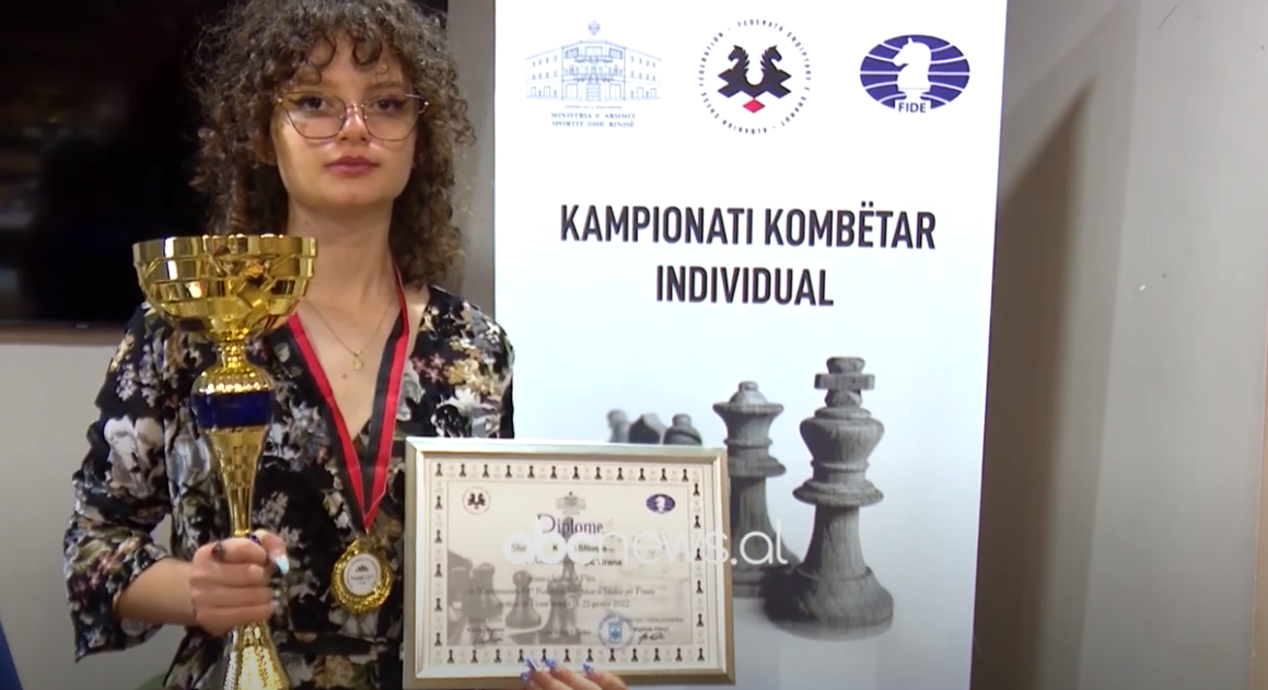Shqipëria shton një medalje në shah, sportistja Klean Shuqja shpallet kampione Europe në kategorinë U-16