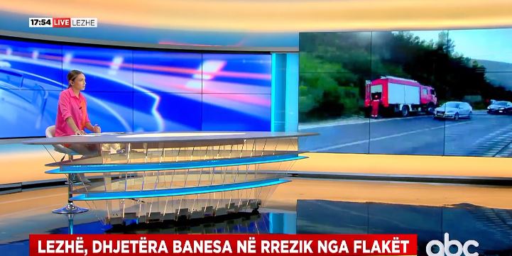 Dhjetëra banesa e biznese në Lezhë në rrezik nga zjarret, era po favorizon përhapjen e flakëve