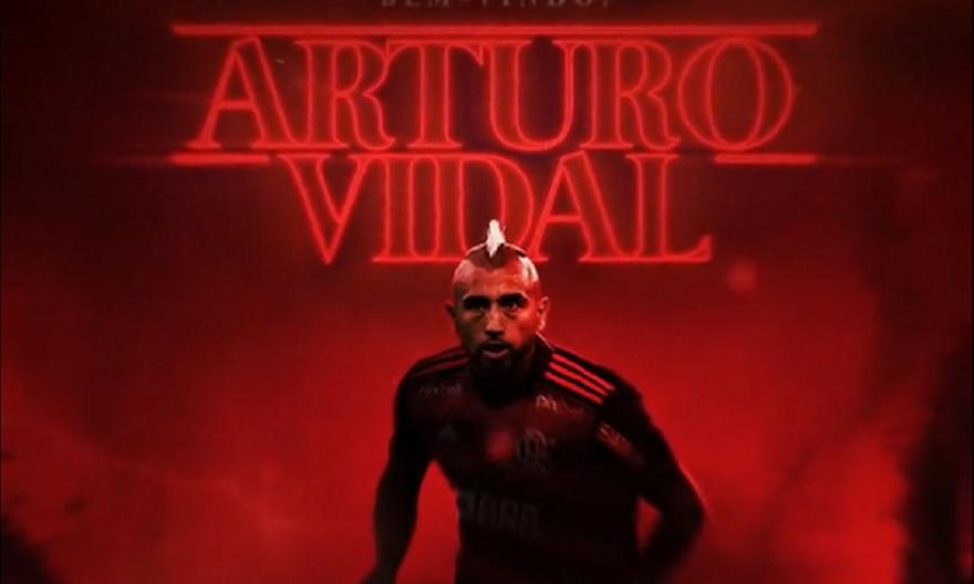 VIDEO/ Flamengo prezanton Vidalin në stilin e serialit të famshëm në Netflix