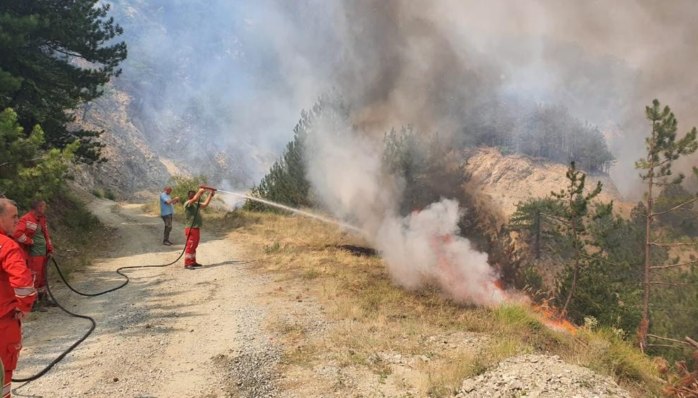 Situata e zjarreve në vend, Emergjencat Civile: 25 vatra gjatë 24 orëve, 408 forca në terren