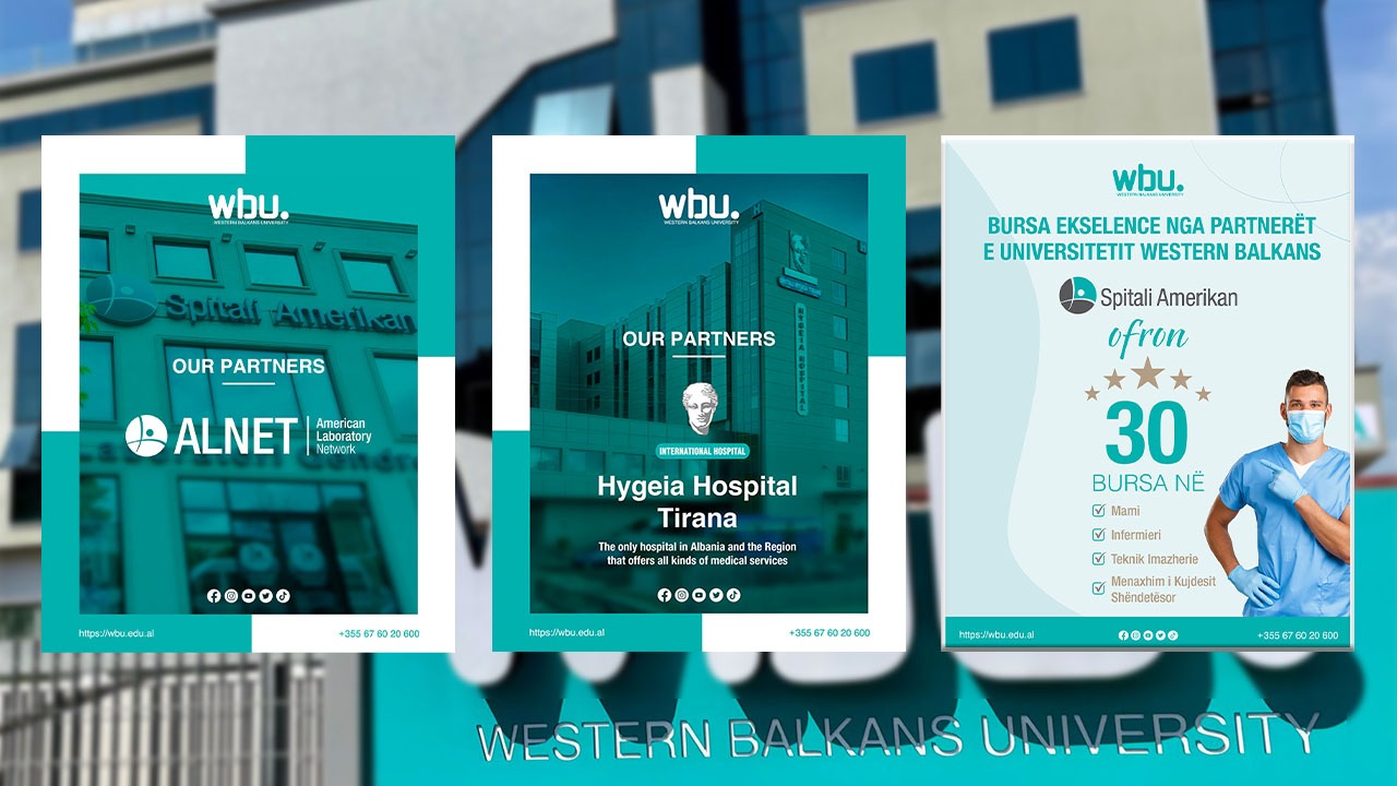 Lajm i mirë për maturantët, “Western Balkans University” në bashkëpunim me Spitalin Amerikan ofron 30 bursa studimi për degët e mjekësisë