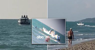 VIDEO/ Dy skafe luksoze lëvizin pranë bregut të detit në Spille ku lahen qytetarët