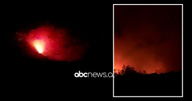 Zjarr i përmasave të mëdha në Mukje të Fushë Krujës, flakët rrezikojnë banesat