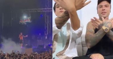 Dhuruan spektakël në “Sunny Hill”, artistët italianë bëjnë shqiponjën me duar: O vëlla, jemi shokë