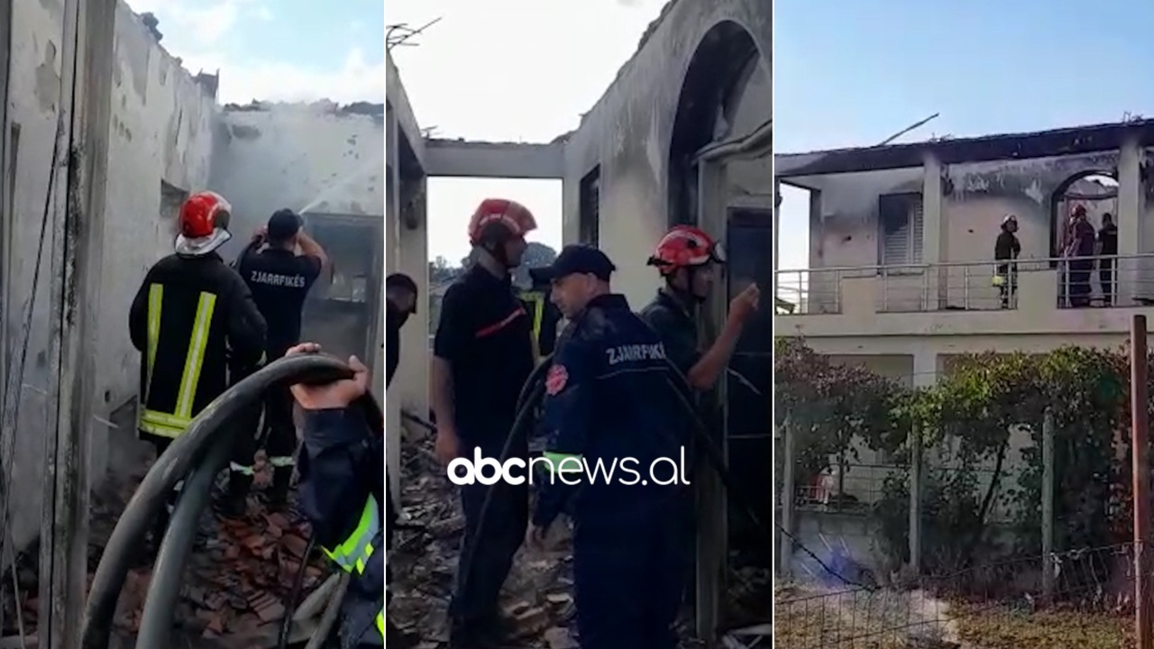 VIDEO/ Rrufeja godet banesën në Dimal, kati i dytë i pabanueshëm, shpëtojnë familjarët