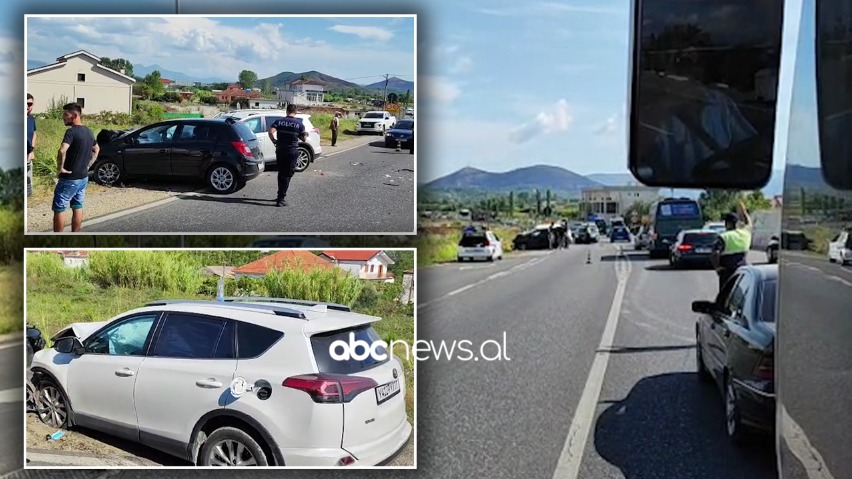 Aksident i trefishtë në Shkodër, dy nga të lënduarit në gjendje të rëndë