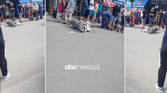 Makina përplas motorin në Tiranë, në gjendje të rëndë drejtuesi